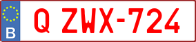 Trailer License Plate